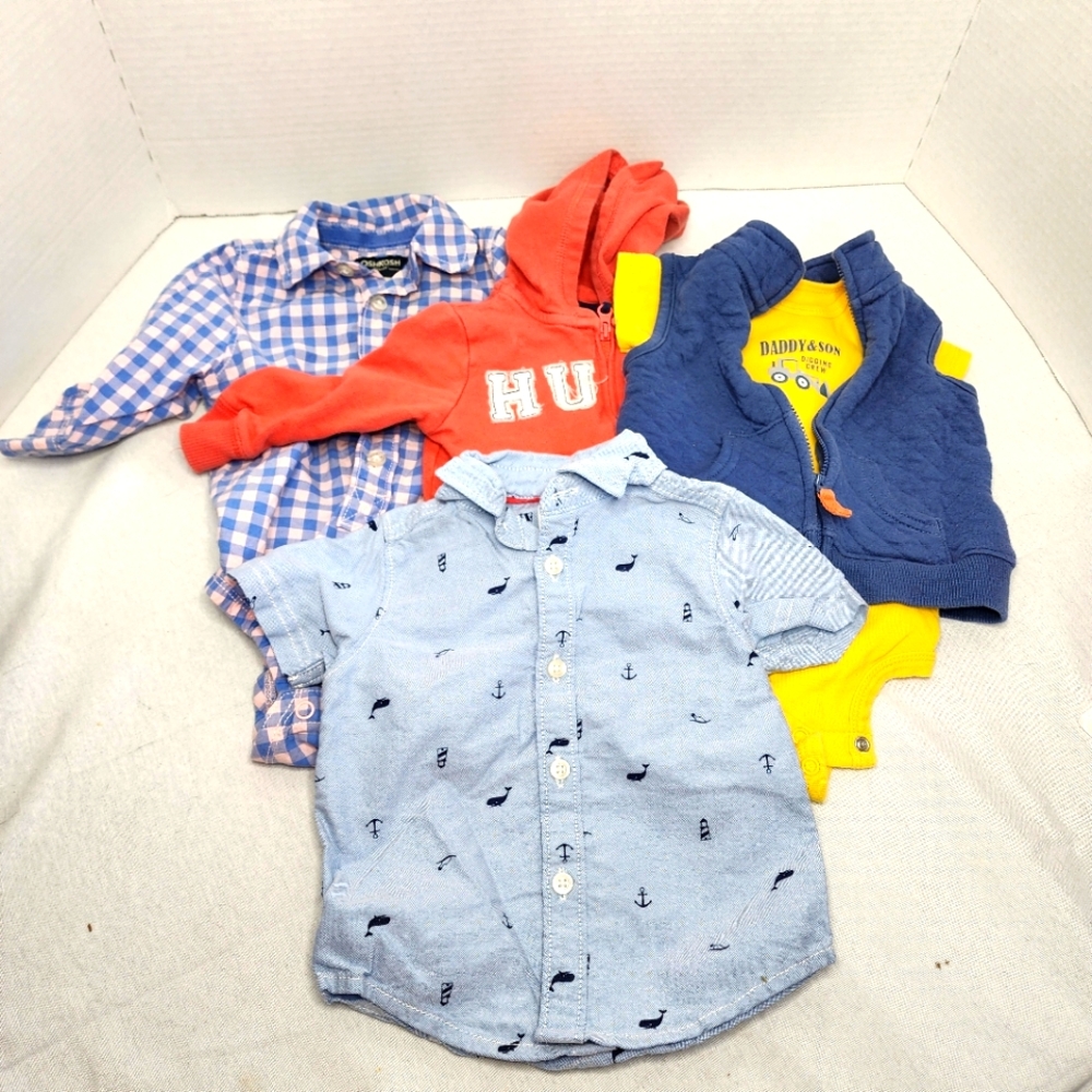 Carter's and Baby Gosh boy 6 month lot of 5 pieces.
